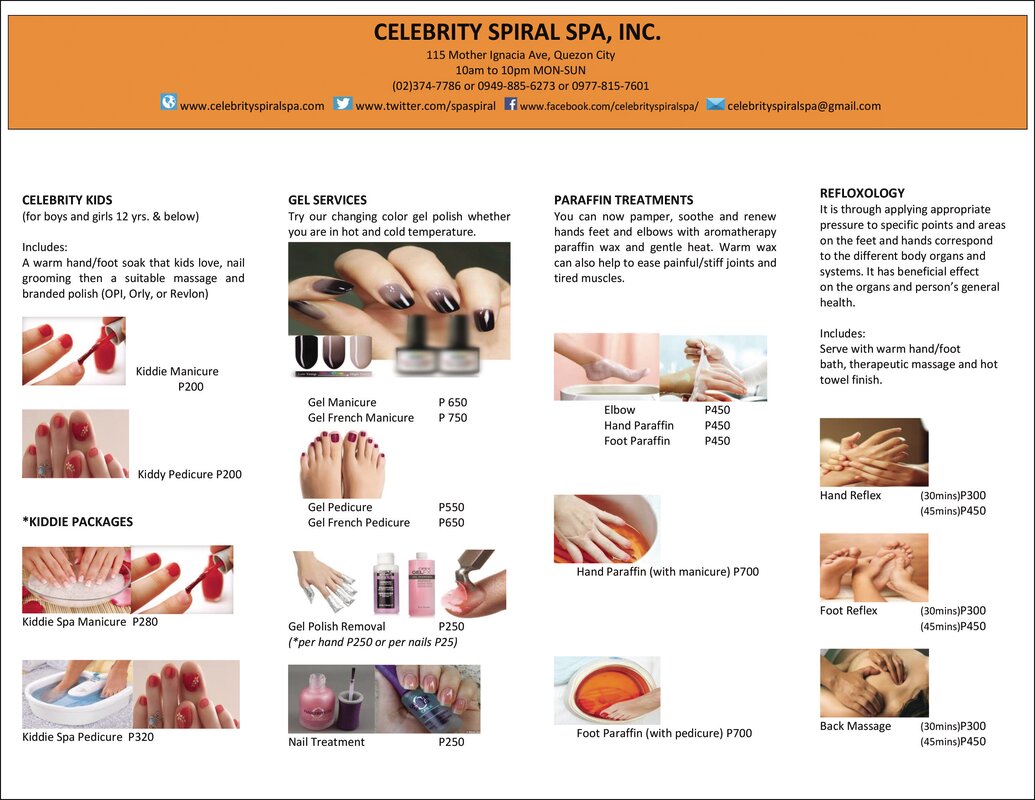 Celebrity Spiral Spa gel nails